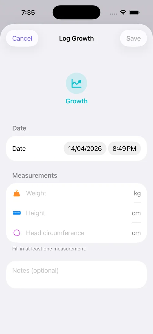 BabyTracker Milestones